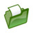 绿色文件夹打开 Folder green open